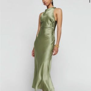 Reformation Casette Dress  100% silk